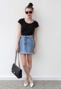 Vintage Denim Skirt