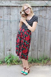 Vintage Floral Skirt