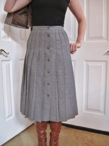 Vintage Pleated Skirt