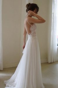 White Backless Gown