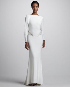 White Jersey Gown