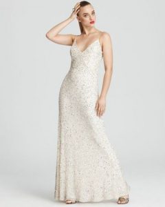 White Sequin Gown