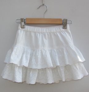 White Tiered Skirt