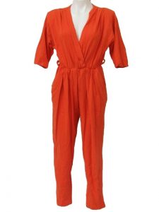 Womens Orange Jumpsuit