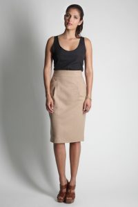 Wool Pencil Skirt