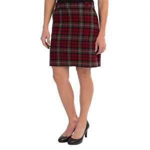 Wool Plaid Skirt