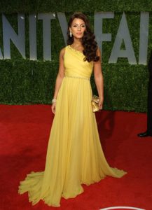 Yellow Gown Celebrity