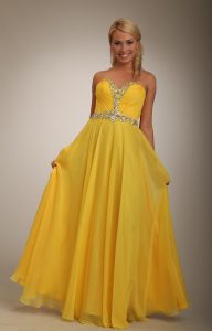 Yellow Gown Dress