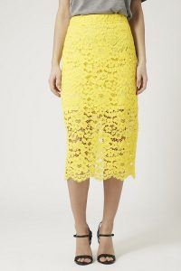 Yellow Lace Skirt