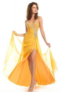 Yellow Pageant Gowns