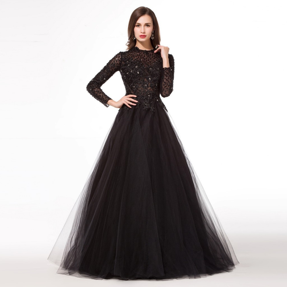 full black gown