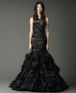 Black Mermaid Gown