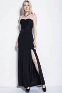 Black Strapless Gown