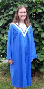 Blue Graduation Gown