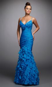 Blue Mermaid Gown