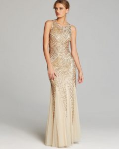 Gold Beaded Gown