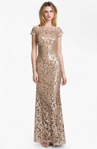 Gold Lace Gown