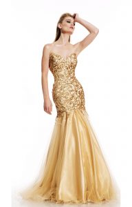 Gold Prom Gowns