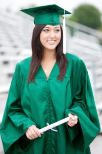 Green Graduation Gown