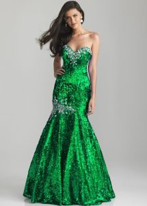 Green Mermaid Gown
