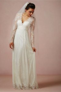 Lace Gown with Sleeves