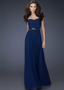 Long Navy Gown