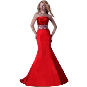 Long Red Gown