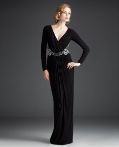 Long Sleeve Black Gown