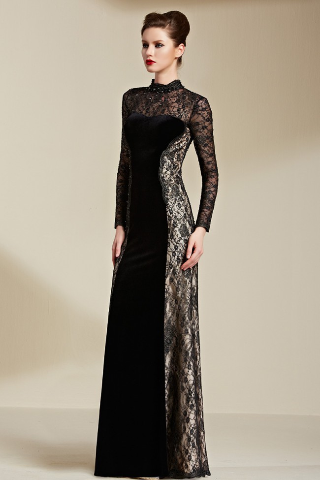 Long Sleeve Gowns | DressedUpGirl.com