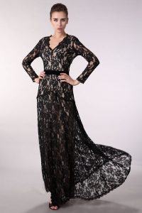 Long Sleeve Lace Gown