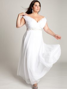 Plus Size White Gown