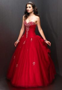 Red Ball Gown