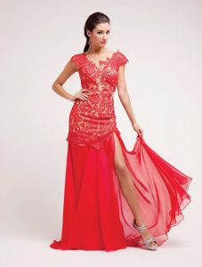 Red Lace Gown