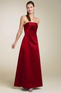 Red Satin Gown