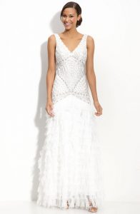 White Beaded Gown