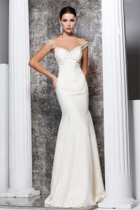 White Mermaid Gown