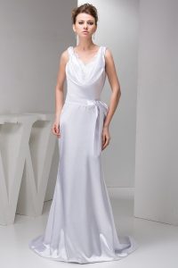 White Satin Gown