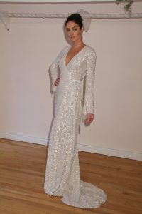 White Sequin Gown