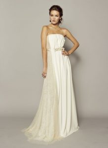 White Silk Gown