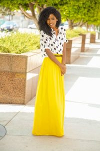 Long Yellow Skirt