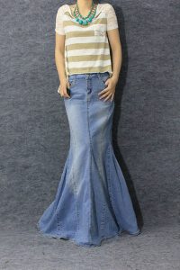 Mermaid Jean Skirt