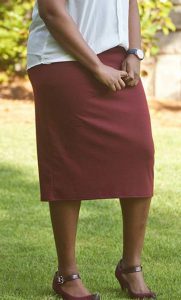 Plus Size Brown Skirt