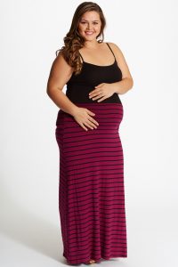 Plus Size Maxi Skirt