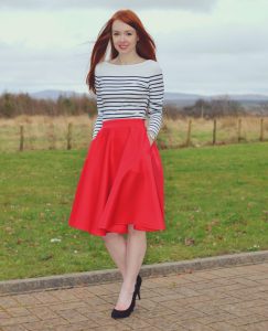 Red Circle Skirt