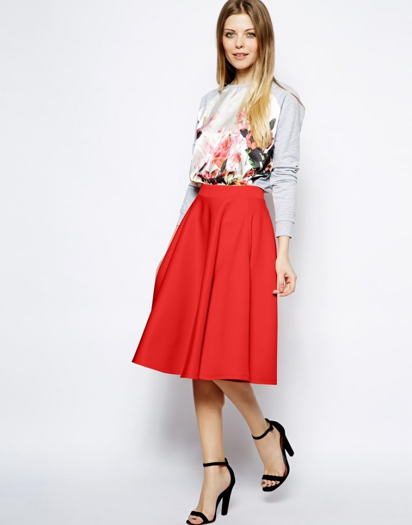 Red Skirt | DressedUpGirl.com