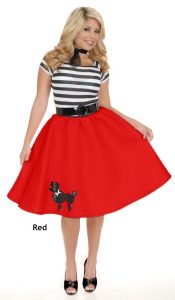 Red Poodle Skirt