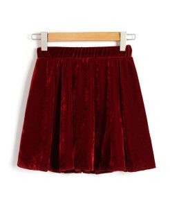 Red Velvet Skirt