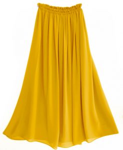 Yellow Chiffon Skirt