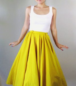 Yellow Skirt | DressedUpGirl.com