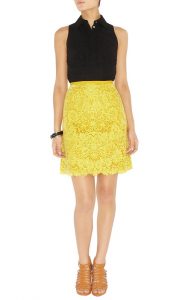 Yellow Lace Skirt